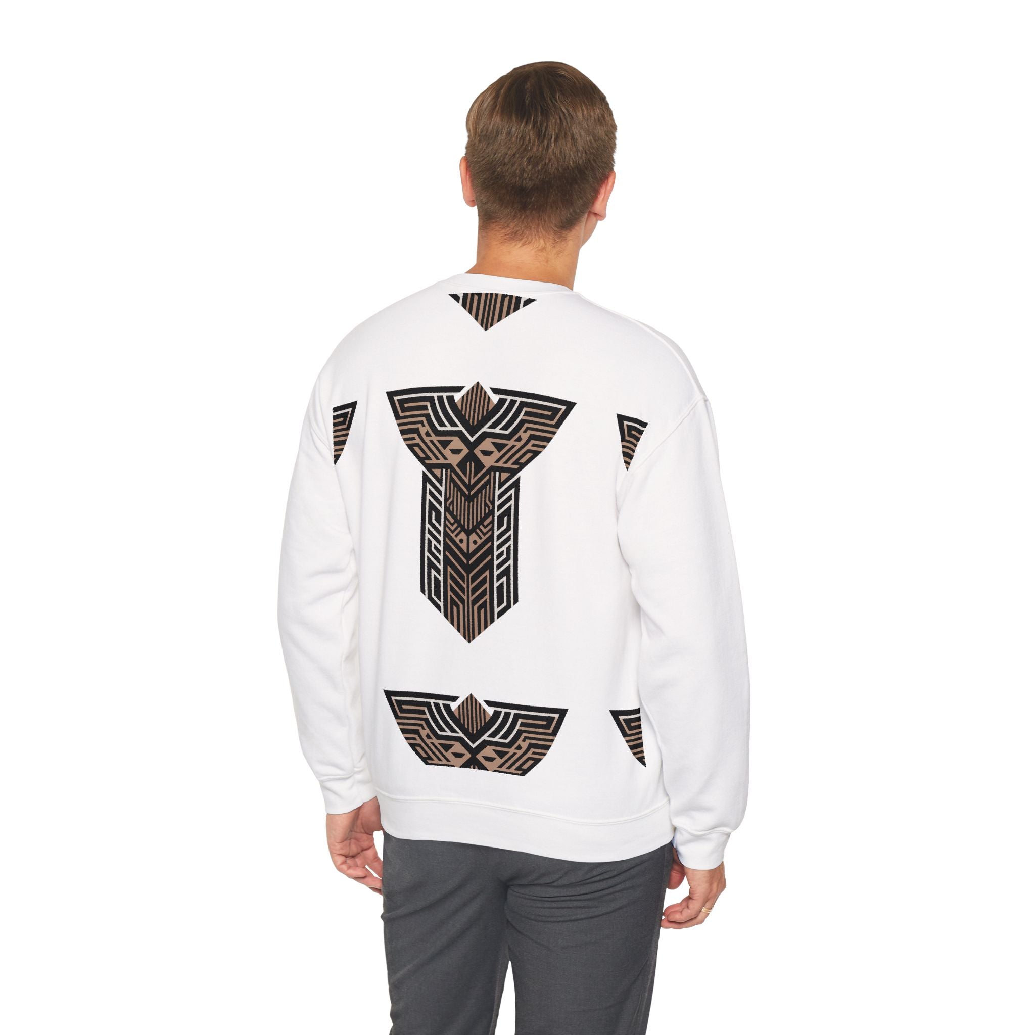 Aven Lore Crewneck Sweatshirt — Geometric Rune Emblem