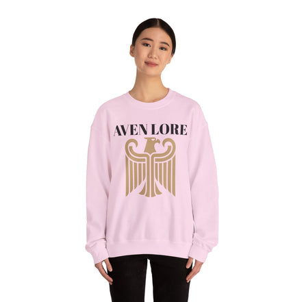 Aven Lore Crewneck Sweatshirt — Vintage Gold Eagle Graphic