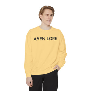 Aven Lore Sweatshirt — Vintage Red Rose Back Print Crewneck