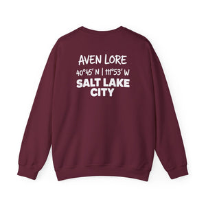 Salt Lake City Coordinates Crewneck Sweatshirt — Aven Lore