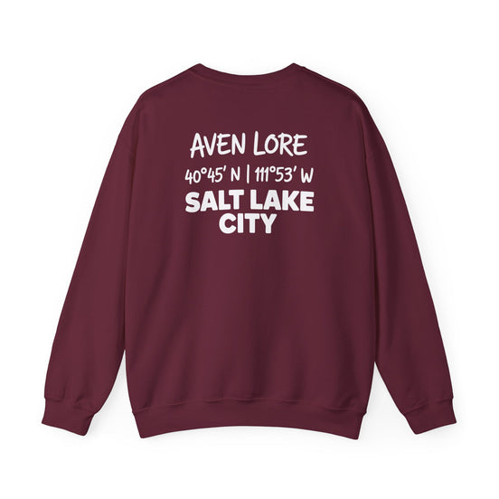 Salt Lake City Coordinates Crewneck Sweatshirt — Aven Lore