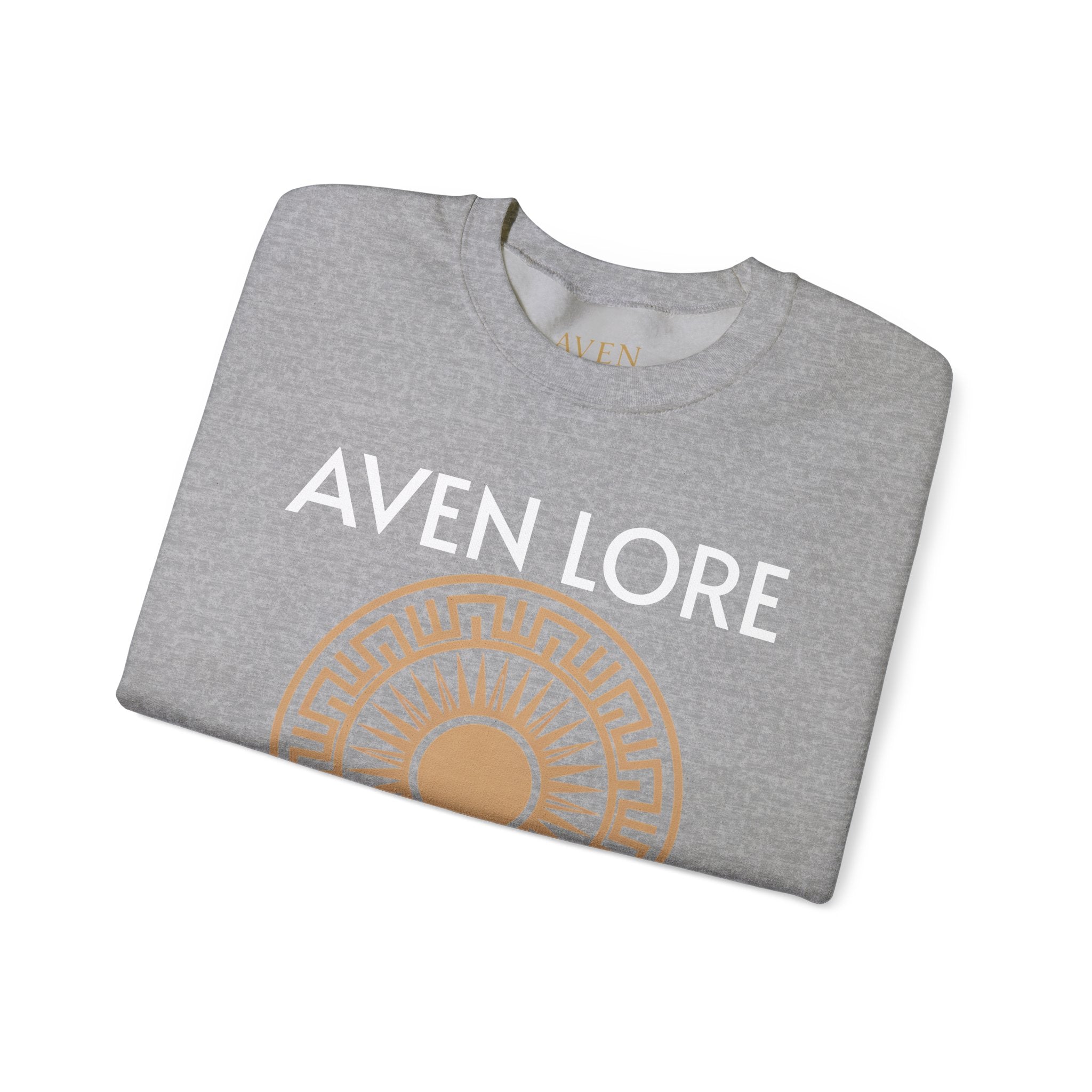 Aven Lore Sweatshirt — Mythic Sun Emblem Crewneck
