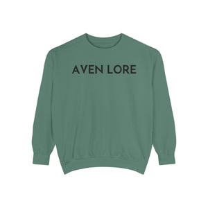 Aven Lore Sweatshirt — Vintage Red Rose Back Print Crewneck