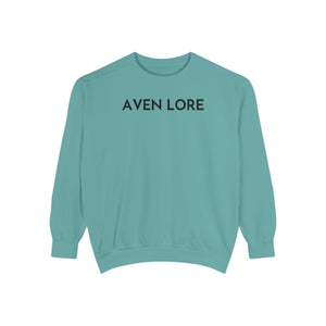 Aven Lore Sweatshirt — Minimalist Text Crewneck Pullover
