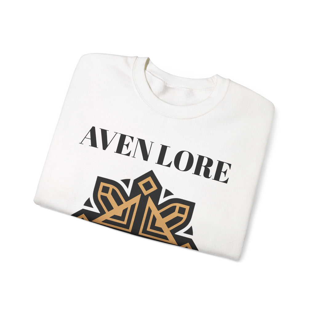 Aven Lore Crewneck Sweatshirt — Geometric Rune Emblem