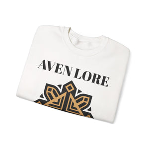 Aven Lore Crewneck Sweatshirt — Geometric Rune Emblem