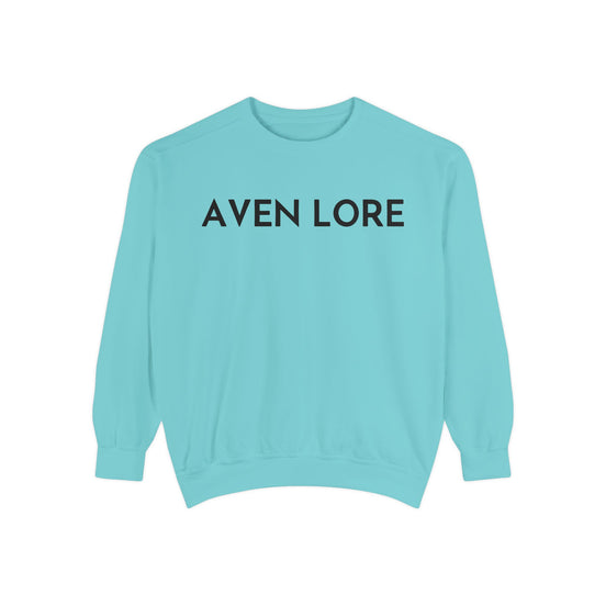 Aven Lore Text Sweatshirt — Minimalist Logo Crewneck