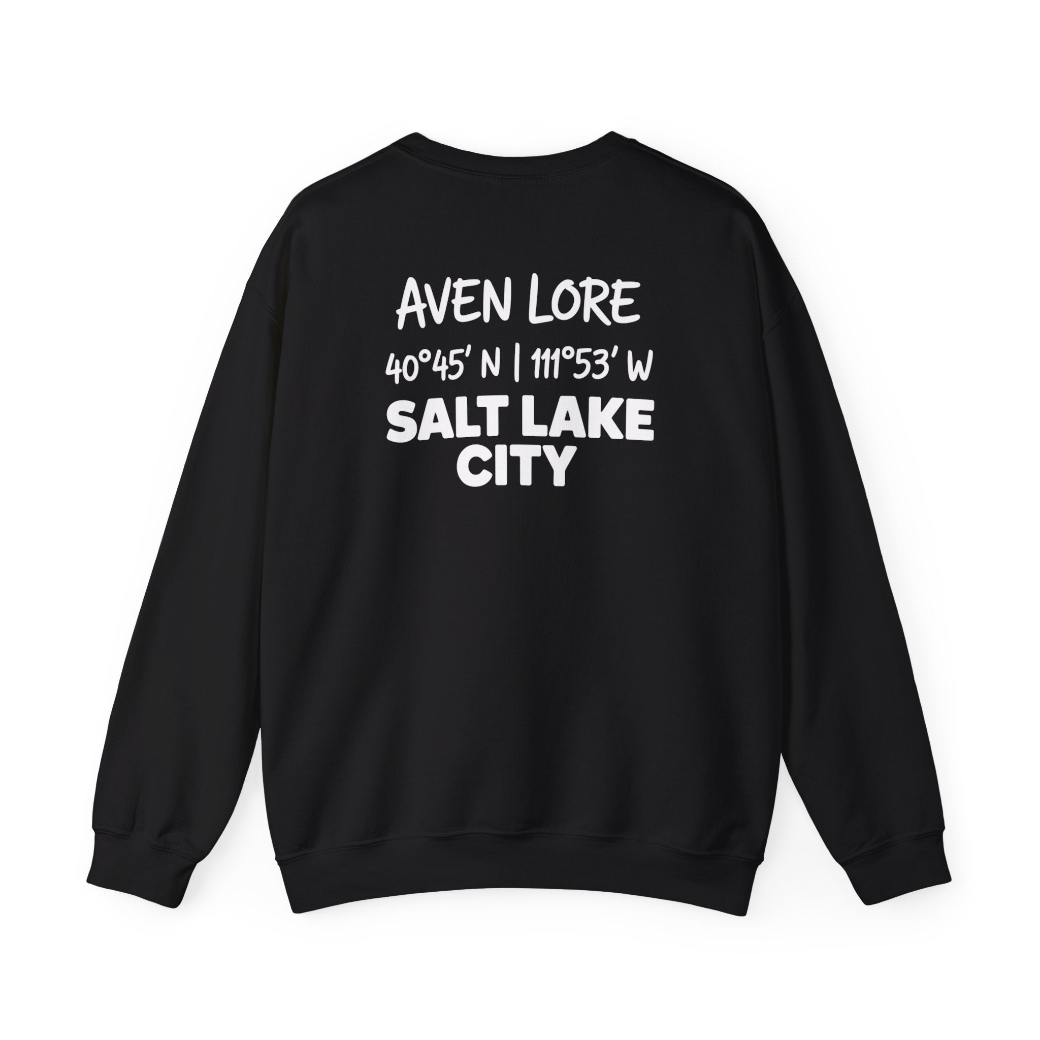 Salt Lake City Coordinates Crewneck Sweatshirt — Aven Lore