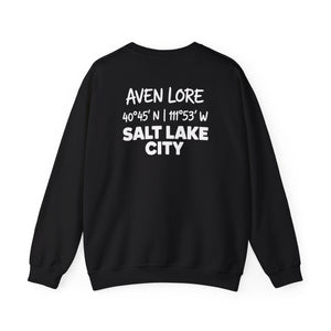 Salt Lake City Coordinates Crewneck Sweatshirt — Aven Lore
