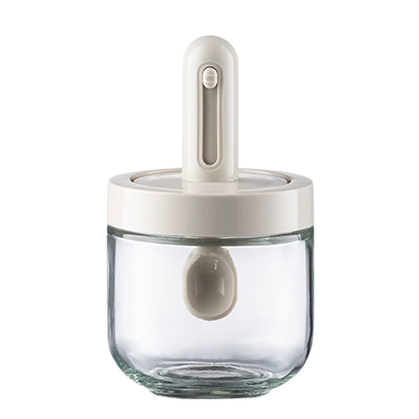 Moisture-Proof Glass Spice Jar Kitchen Seasoning Jar with Spoon Set Seasoning Box Canister Sugar Storage Pots Salt Container
