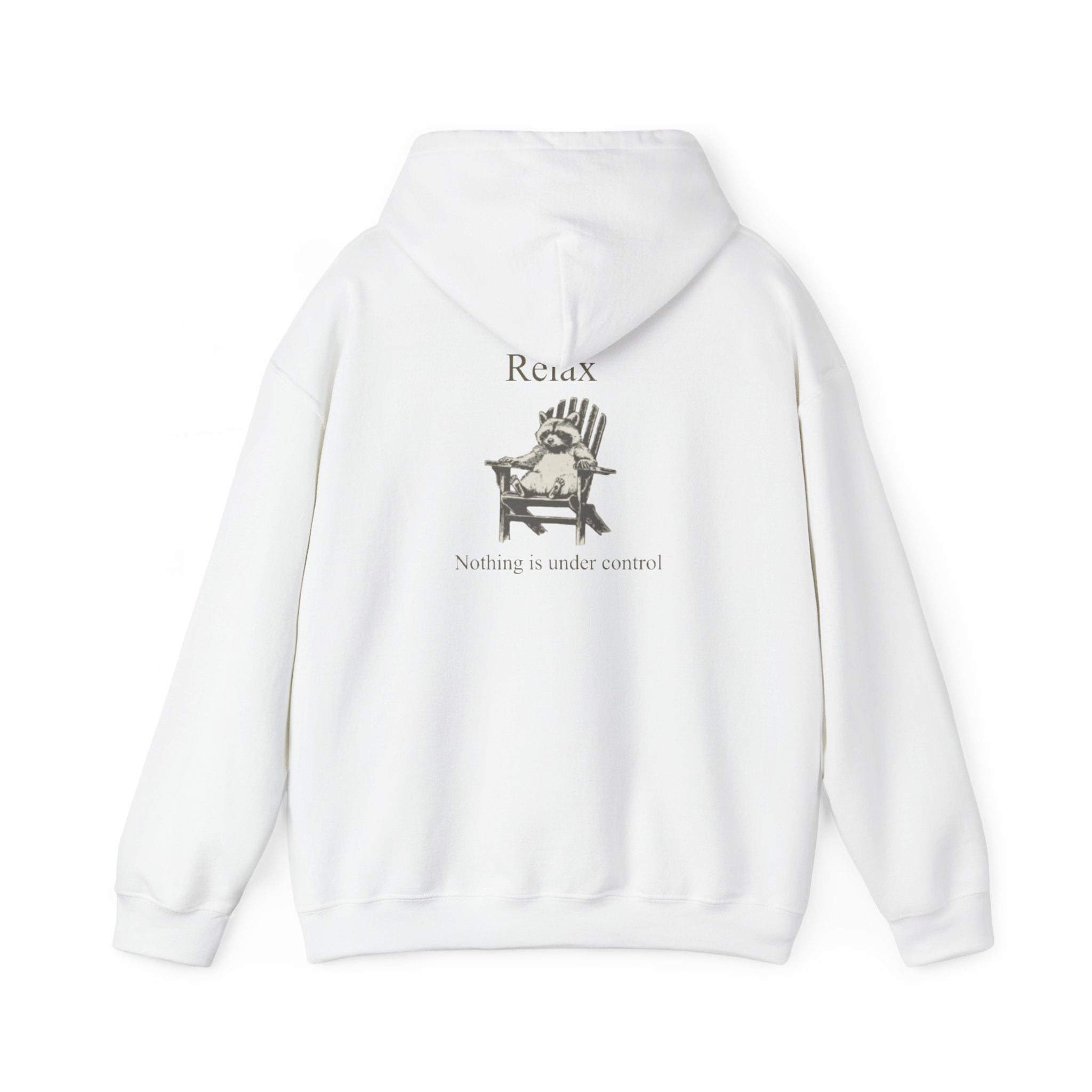Relax Hoodie — 'Relax, Nothing's Under Control' Graphic Pullover