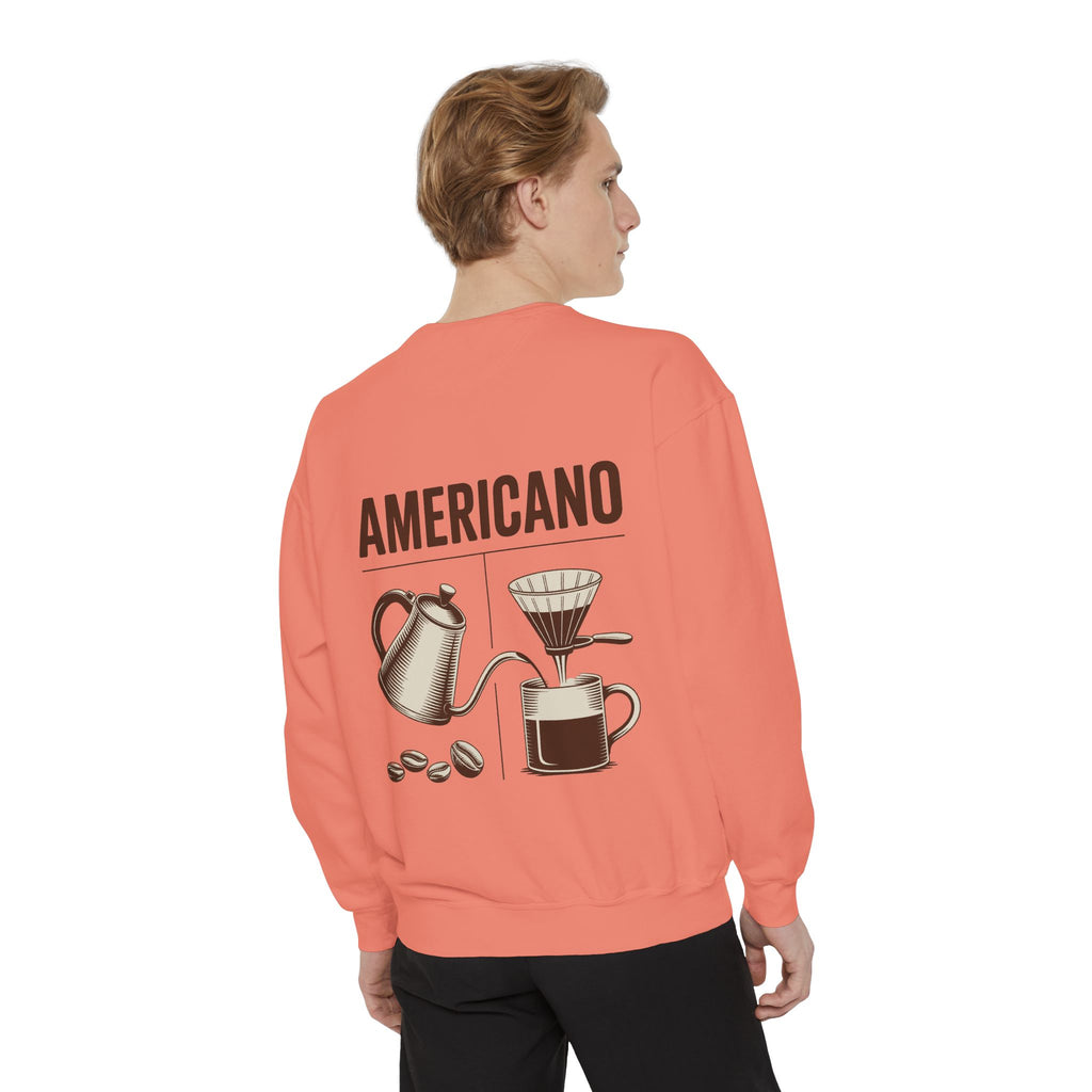 Americano Coffee Sweatshirt — 'Aven Lore' Cozy Barista Crewneck