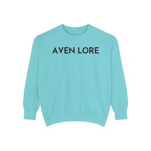 Aven Lore Sweatshirt — Vintage Red Rose Back Print Crewneck