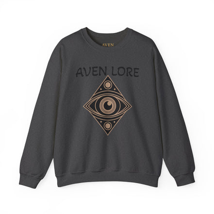 Aven Lore Crewneck Sweatshirt — Mystical Eye Graphic Pullover