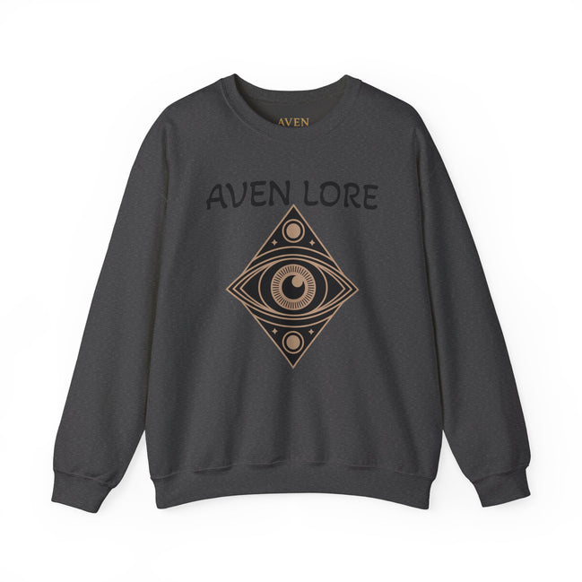 Aven Lore Crewneck Sweatshirt — Mystical Eye Graphic Pullover