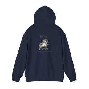 Relax Hoodie — 'Relax, Nothing's Under Control' Graphic Pullover