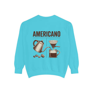 Americano Coffee Sweatshirt — 'Aven Lore' Cozy Barista Crewneck