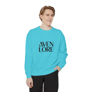 Aven Lore Sweatshirt — 'WHY NOT' Back Graphic Garment-Dyed Crewneck