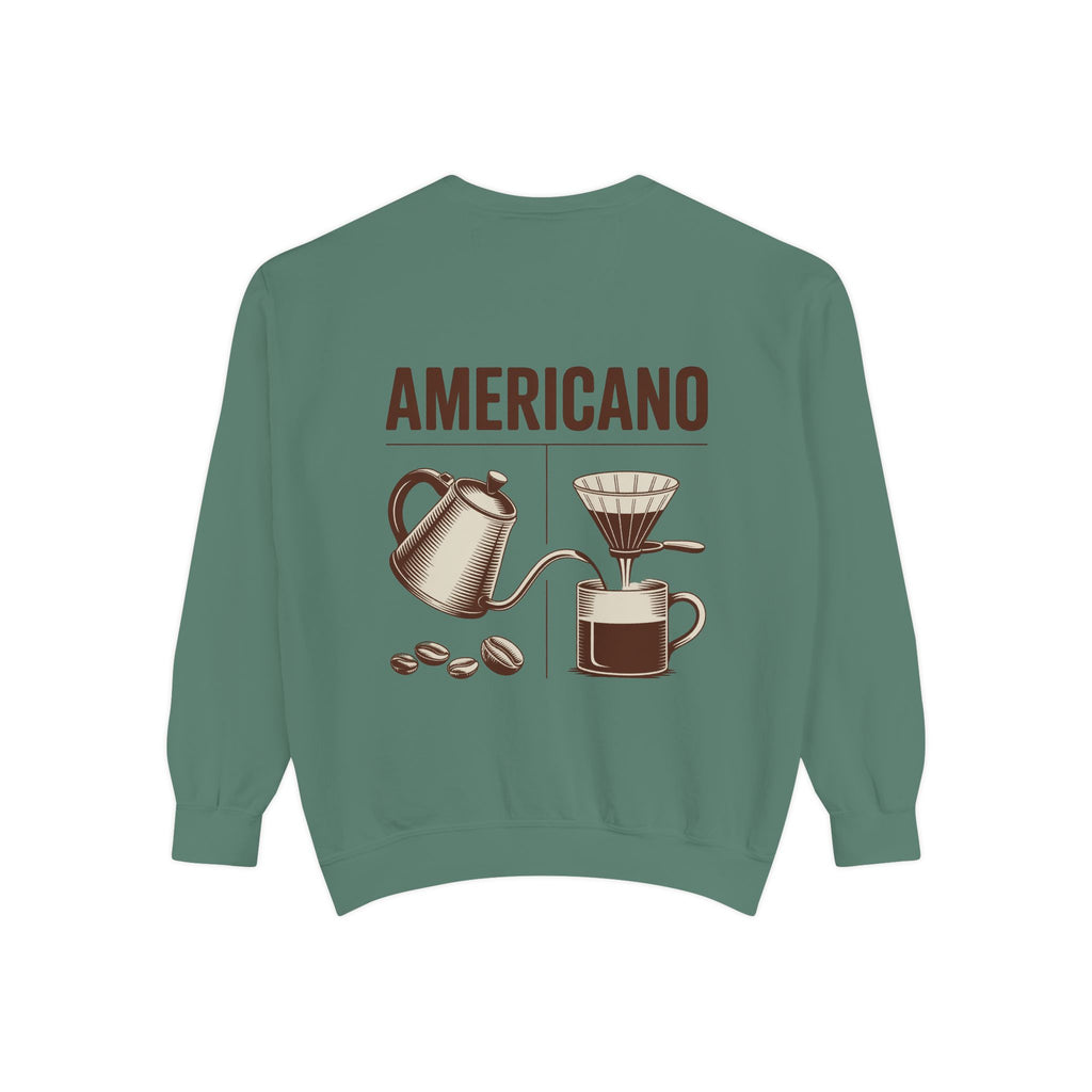 Americano Coffee Sweatshirt — 'Aven Lore' Cozy Barista Crewneck