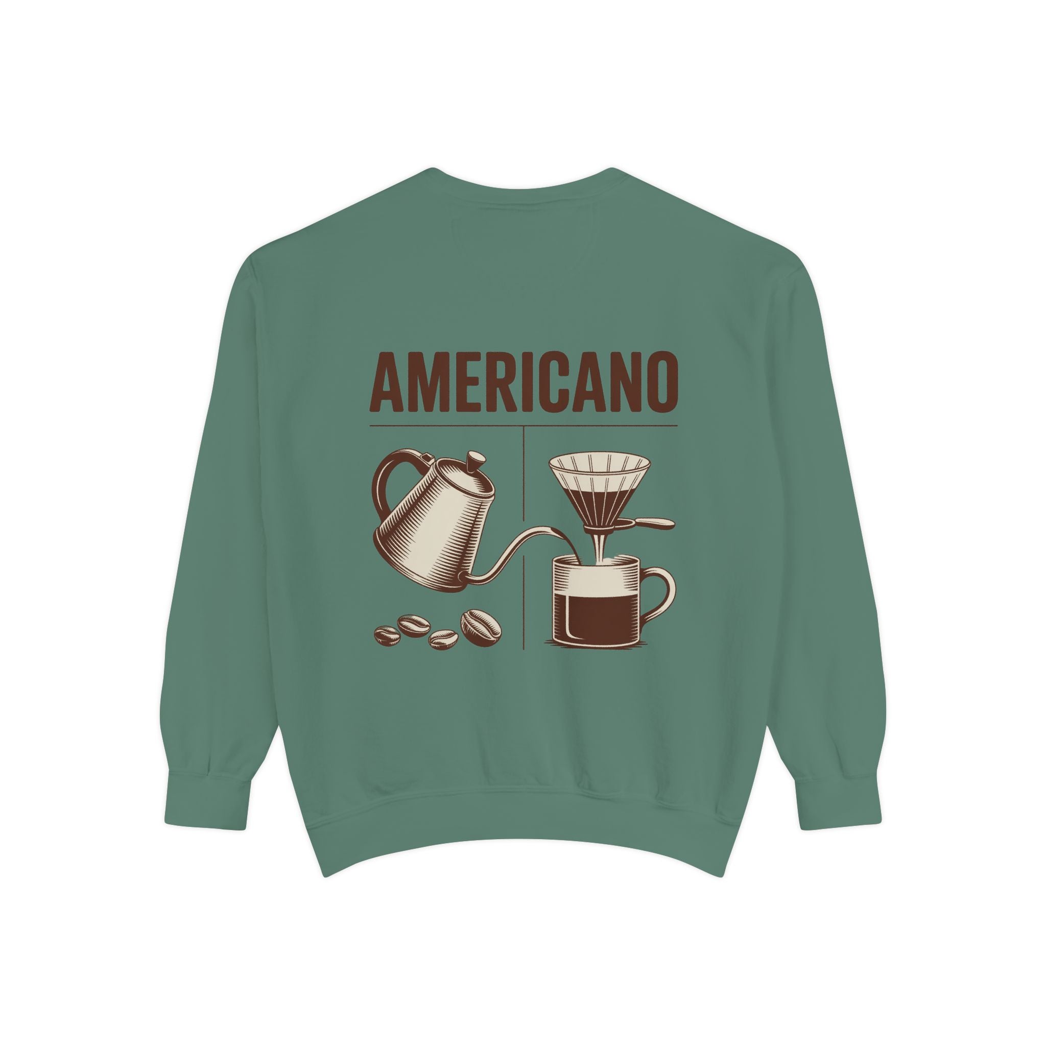 Americano Coffee Sweatshirt — 'Aven Lore' Cozy Barista Crewneck