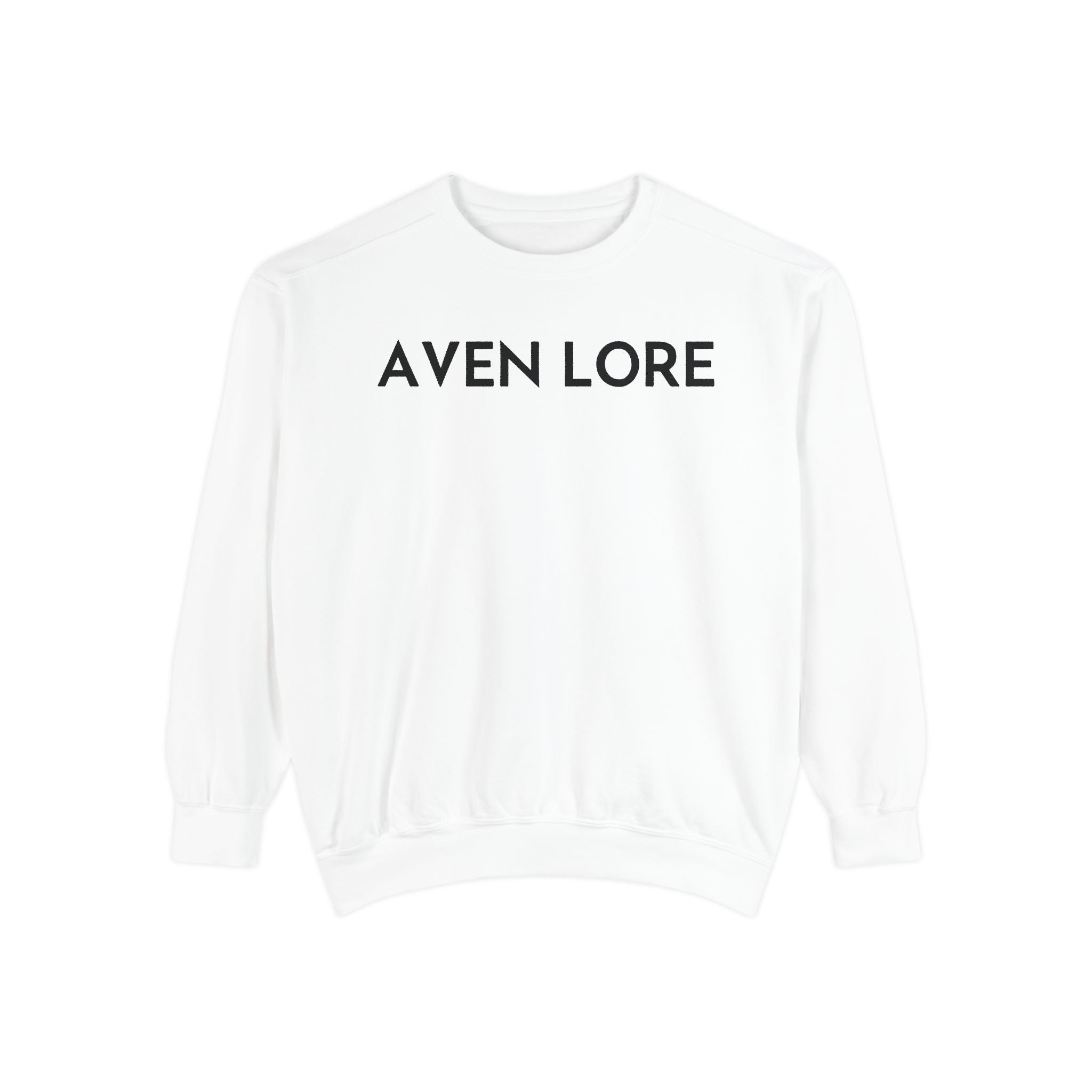 Aven Lore Sweatshirt — Vintage Red Rose Back Print Crewneck