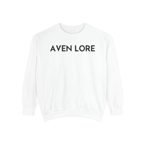 Aven Lore Sweatshirt — Vintage Red Rose Back Print Crewneck