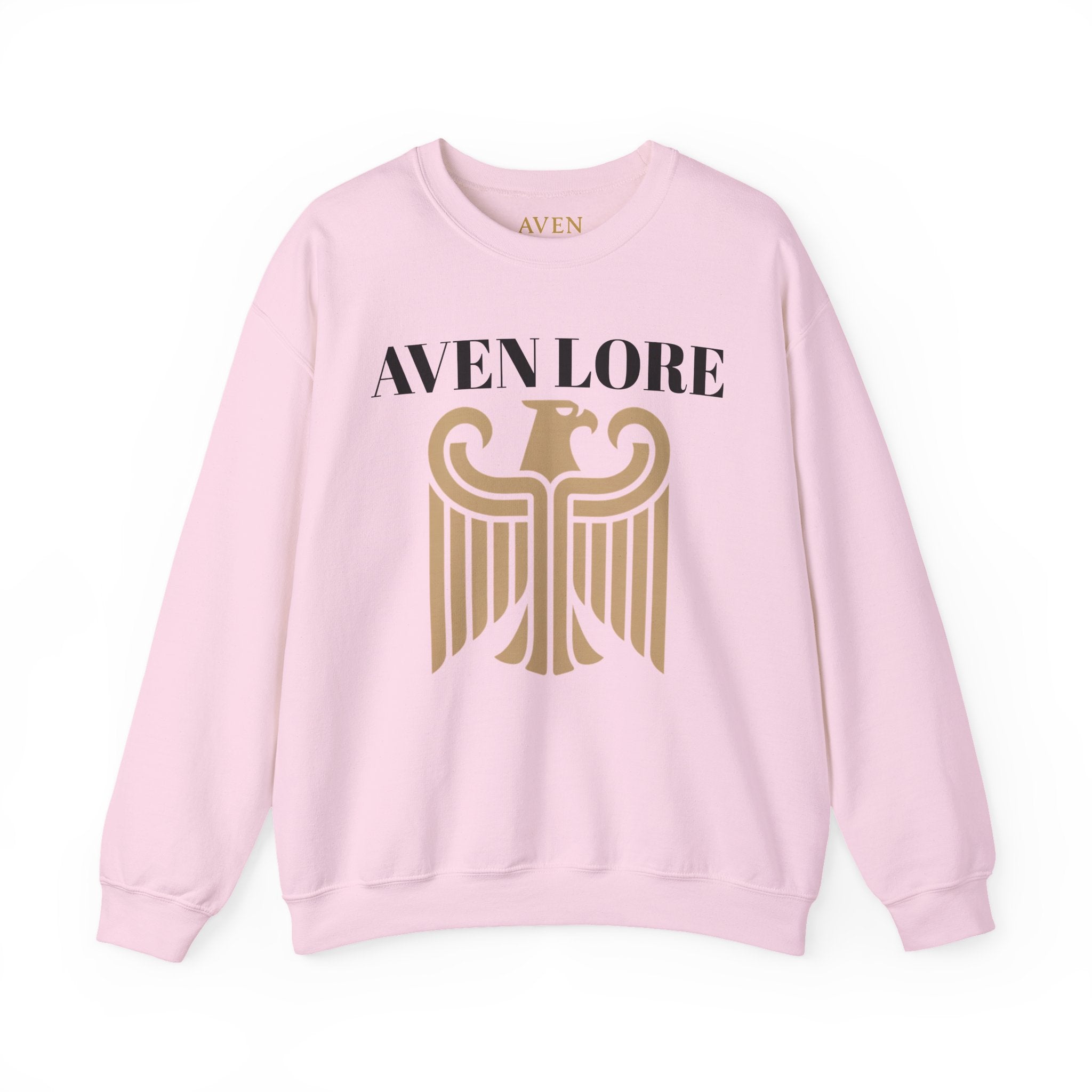 Aven Lore Crewneck Sweatshirt — Vintage Gold Eagle Graphic