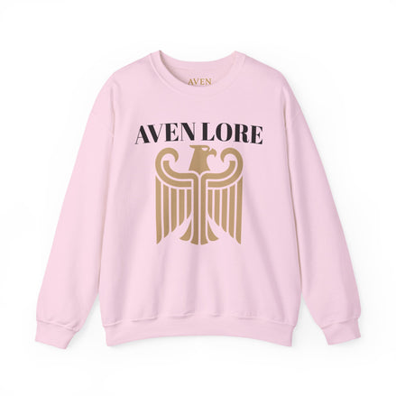 Aven Lore Crewneck Sweatshirt — Vintage Gold Eagle Graphic