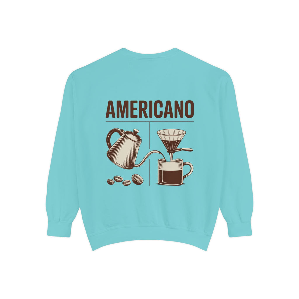 Americano Coffee Sweatshirt — 'Aven Lore' Cozy Barista Crewneck