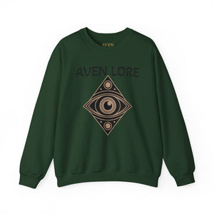 Aven Lore Crewneck Sweatshirt — Mystical Eye Graphic Pullover