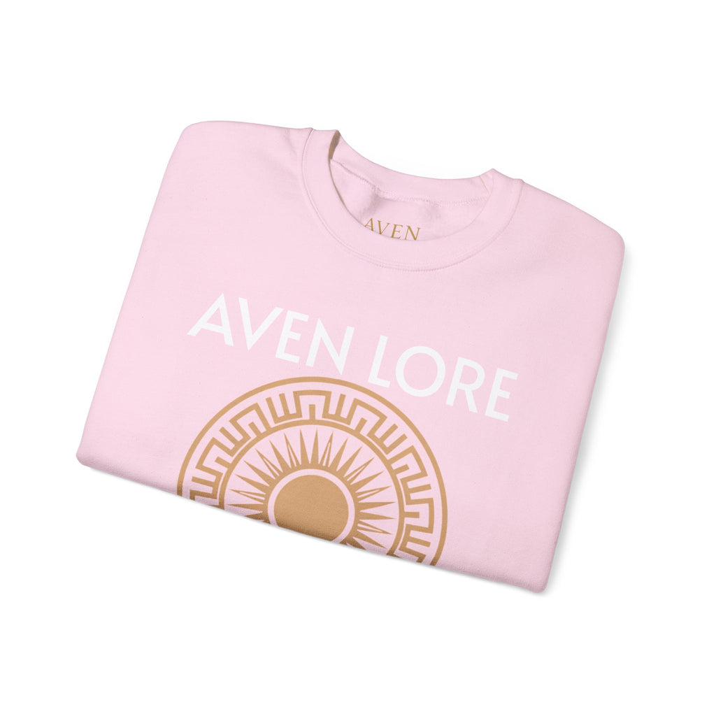 Aven Lore Sweatshirt — Mythic Sun Emblem Crewneck