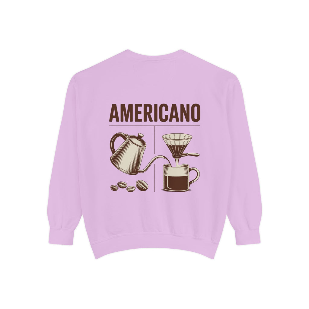 Americano Coffee Sweatshirt — 'Aven Lore' Cozy Barista Crewneck