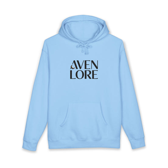 Aven Lore Hoodie — Minimal Brand Logo Hoodie with Abstract Organic Back Print