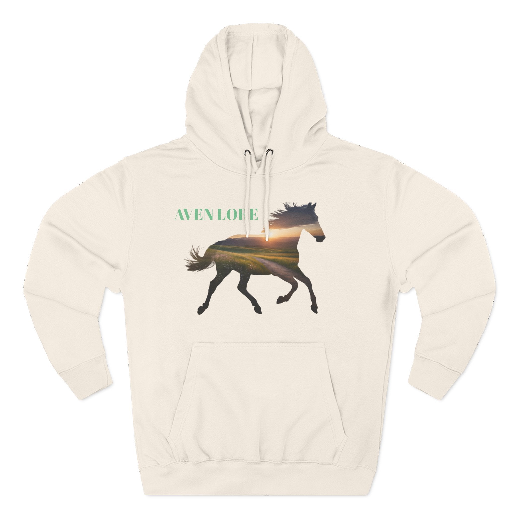 Equestrian Sunset Hoodie, Cozy Horse Lover Fleece Hoodie, Stylish Equine Gift, Perfect for Horse Riding, Warm Layer for Fall