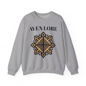 Aven Lore Crewneck Sweatshirt — Geometric Rune Emblem