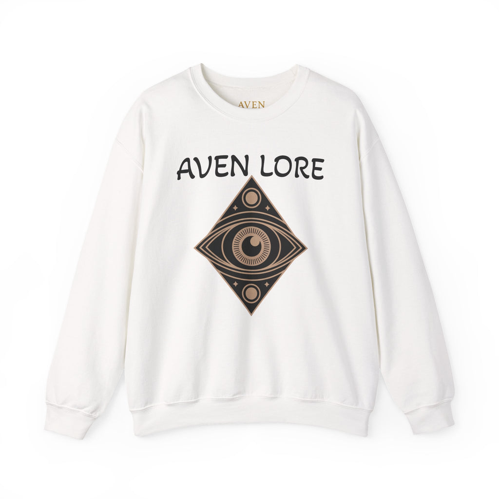 Aven Lore Crewneck Sweatshirt — Mystical Eye Graphic Pullover