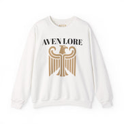 Aven Lore Crewneck Sweatshirt — Vintage Gold Eagle Graphic