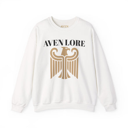 Aven Lore Crewneck Sweatshirt — Vintage Gold Eagle Graphic