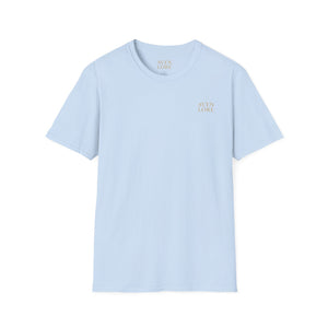 Floral Crest T-Shirt — Vintage Rose Back Print