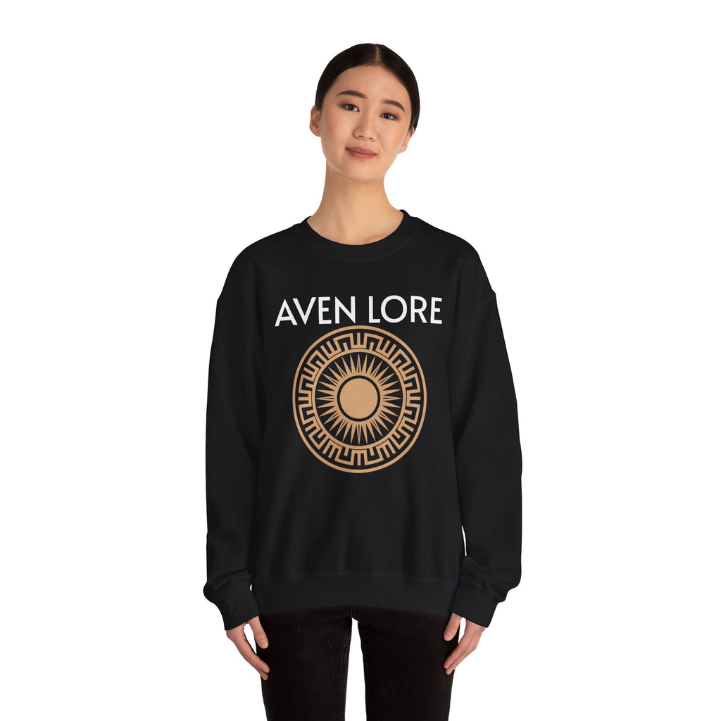 Aven Lore Sweatshirt — Mythic Sun Emblem Crewneck