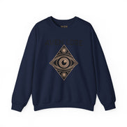 Aven Lore Crewneck Sweatshirt — Mystical Eye Graphic Pullover