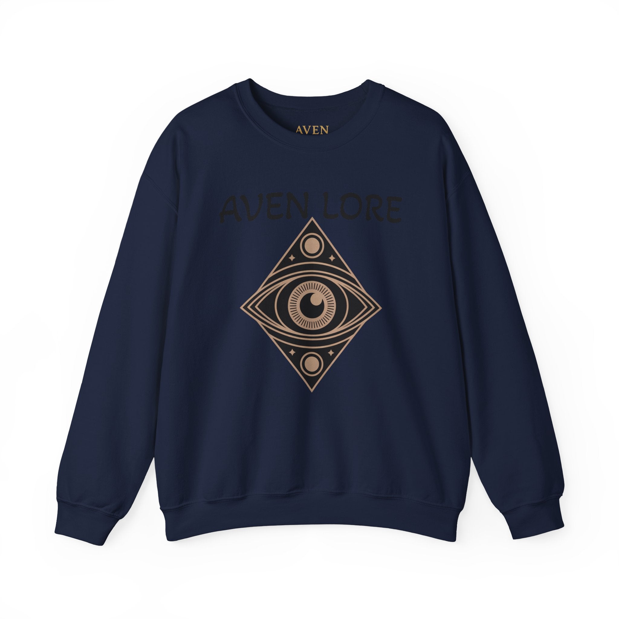 Aven Lore Crewneck Sweatshirt — Mystical Eye Graphic Pullover