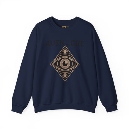 Aven Lore Crewneck Sweatshirt — Mystical Eye Graphic Pullover