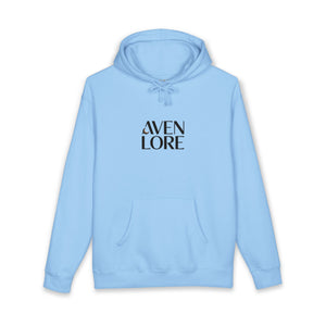 Aven Lore Hoodie — Minimal Logo Front & Ornamental Floral Back Pullover