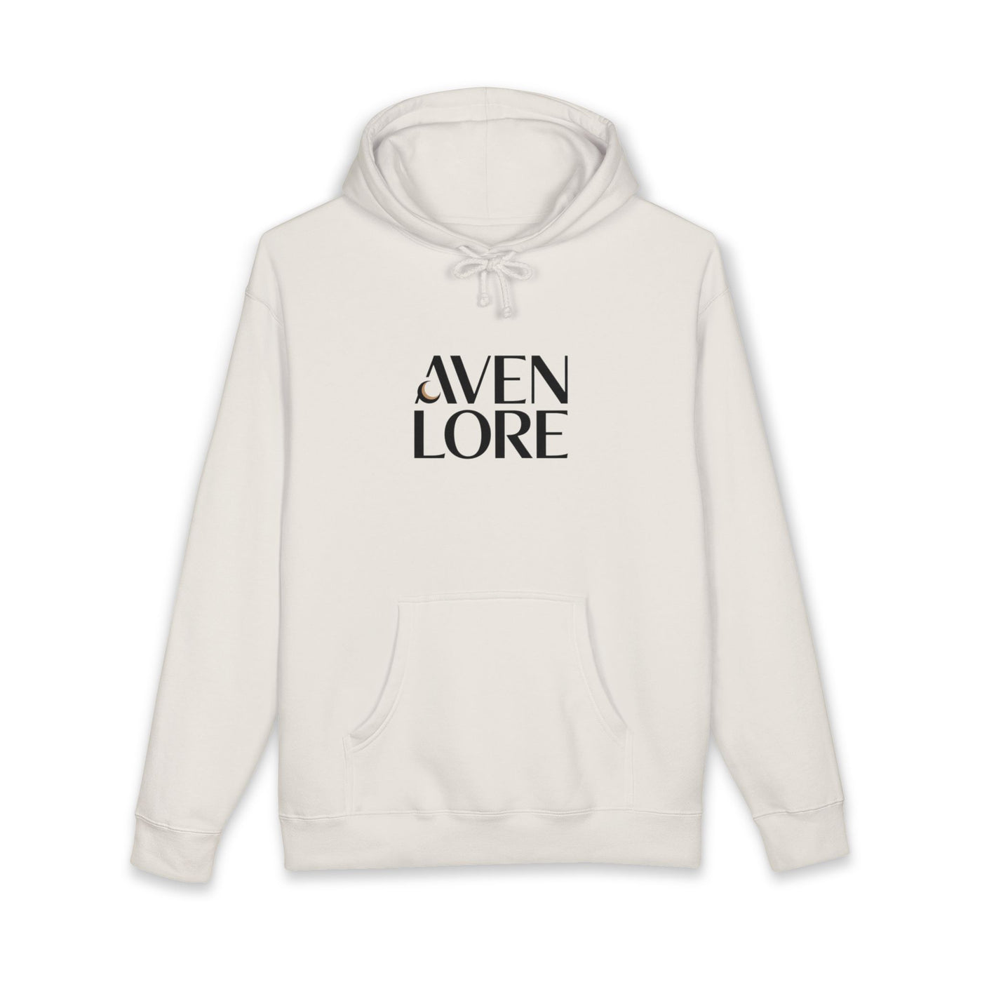 Aven Lore Hoodie — Minimalist Logo Pullover with 3D Block Back Design