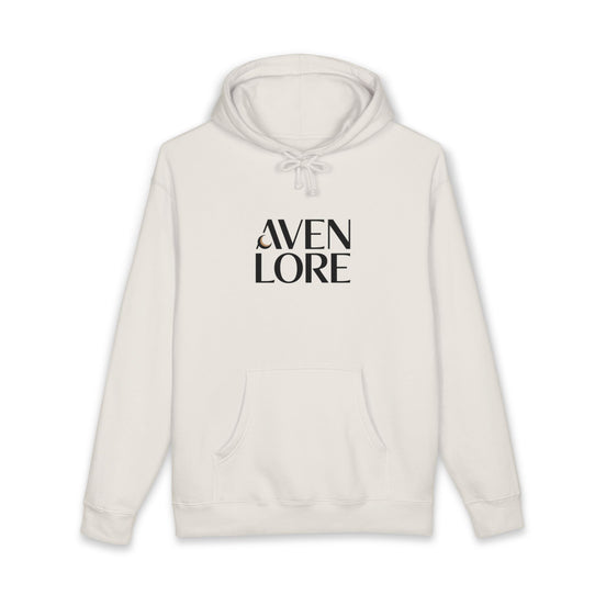 Aven Lore Hoodie — Minimalist Logo Pullover with 3D Block Back Design