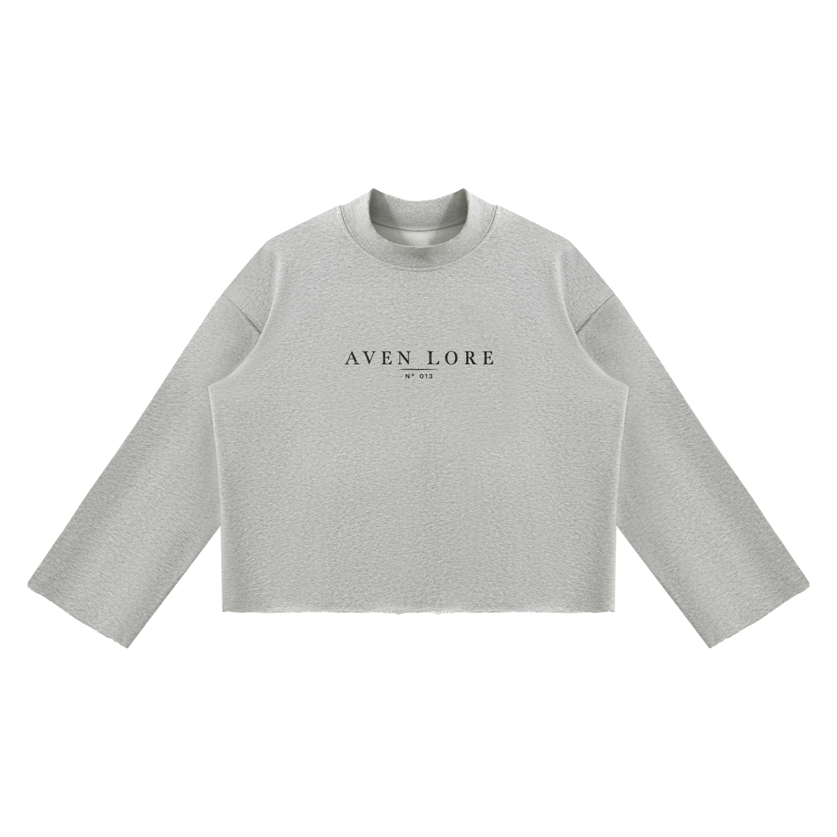 The Weaver — Heavyweight Raw-Edge Mock Neck