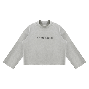 The Weaver — Heavyweight Raw-Edge Mock Neck