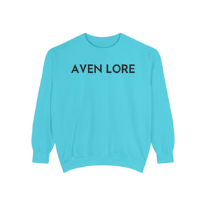 Aven Lore Sweatshirt — Vintage Red Rose Back Print Crewneck