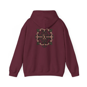 Celtic Knot Ivy Hoodie — Floral Interlace Graphic Hooded Sweatshirt